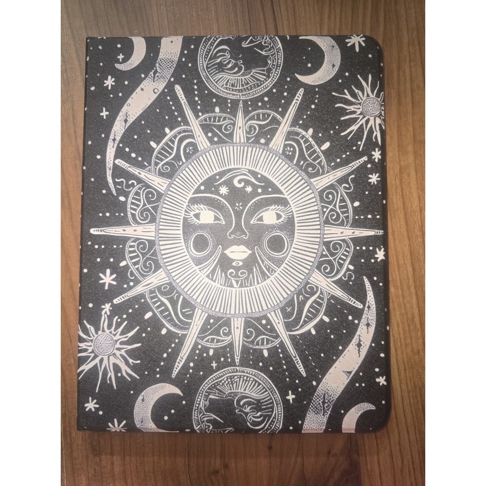 Amazon iPad Air 11 2024 Case Celestial Sun Moon Stand Cover Pencil Holder s9